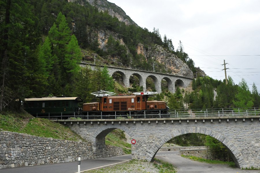 2019.06.11 RhB Ge 6-6 I 414 Albulabahn Krokodil Bahnfest Bergün (24)